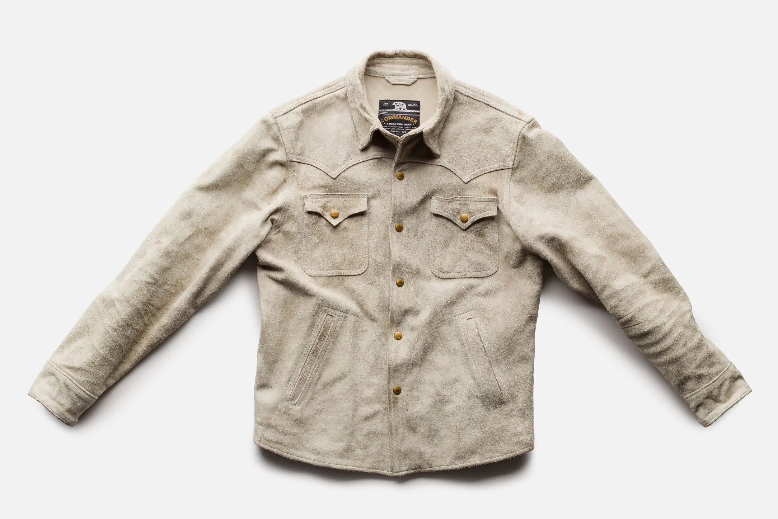 Ivory Rough-Out Zach Bryan Western Jacket | Black Bear Brand